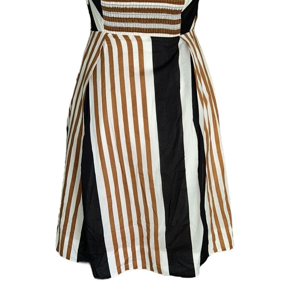 Anthropologie Moulinette Soeurs Edges Angles Striped Halter Slip Dress - 4 - Picture 10 of 15